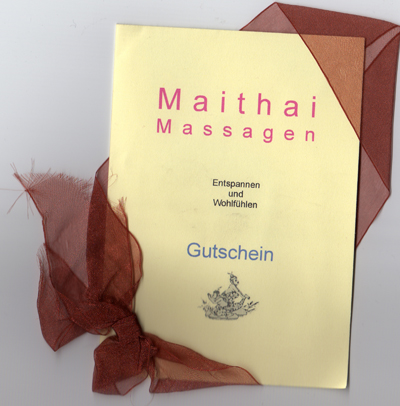 Geschenkgutschein Hamburg Massage